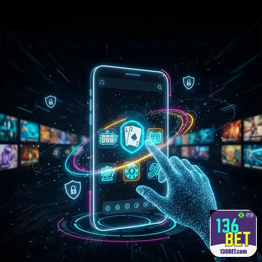 Imagem da interface do aplicativo 136bet mostrando opções de apostas disponíveis na plataforma 136bet.