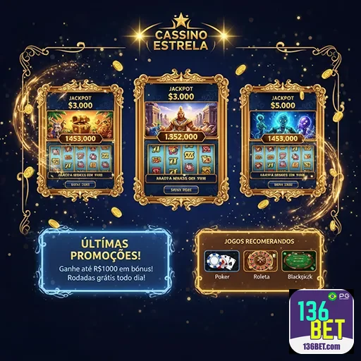 Imagem do site 136bet mostrando opções de apostas e promoções na página inicial